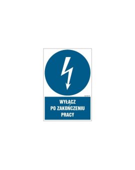 ZNAK - HE017 Używaj narzędzi o napędzie elektrycznym zasilanym napięciem 24V 7,5 x 10 cm FN - Folia samoprzylepna