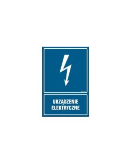 ZNAK - HG016 Urządzenie elektryczne 10 x 15 cm PN - Płyta 1mm