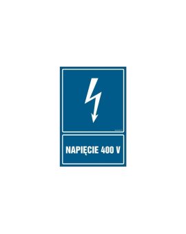 ZNAK - HG022 Napiecie 400 V 15 x 22,5 cm PN - Płyta 1mm