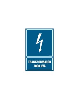 ZNAK - HG026 Transformator 1000 kVA 20 x 30 cm PN - Płyta 1mm