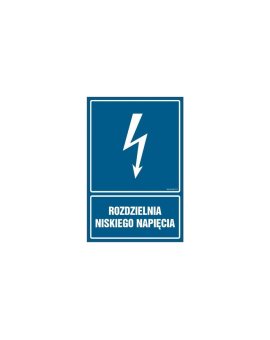 ZNAK - HG033 Rozdzielnia niskiego napięcia 20 x 30 cm FN - Folia samoprzylepna
