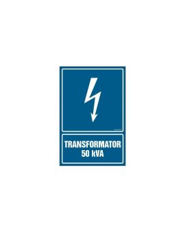 ZNAK - HG038 Transformator 50 kVA 70 x 105 cm FN - Folia samoprzylepna