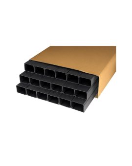 Listwa elektroinstalacyjna kanał kablowy BKK 60x40mm korytko z pokrywą KARTON=48m (24szt) NEKU czarny