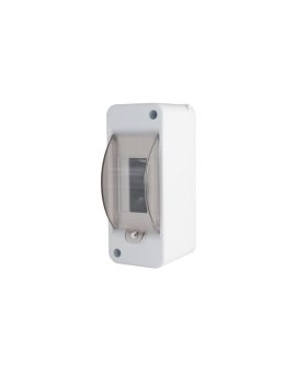 Rozdzielnica natynkowa S-2 1x2 moduły IP20 57x140x67mm drzwi transparentne dymne INCOBEX