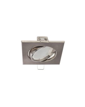 Punktowa oprawa sufitowa wpuszczana regulowana VIERA Nickel IP20 kwadratowa nikiel EDO777306