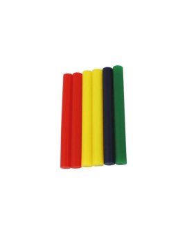 Klej termotopliwy do pistoletu na gorąco 100mm x 11mm wkłady kolorowe 6szt