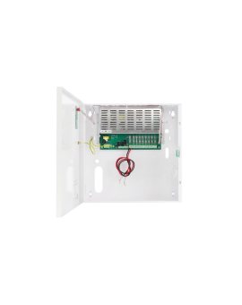 Zasilacz buforowy impulsowy w obudowie metalowej wielowyjściowy 8x 13.8V 1A 300x300x105mm HPSDCG2 13,8V/8A/8x1A/17Ah Grade 2