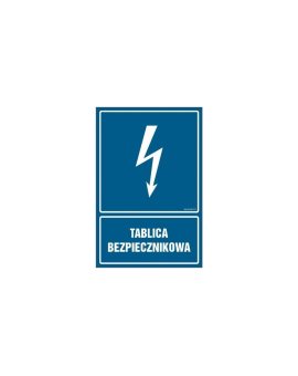 ZNAK - HG049 Tablica rozdzielcza 70 x 105 cm PN - Płyta 1mm
