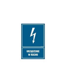 ZNAK - HG052 Główny wyłącznik maszyny 70 x 105 cm PN - Płyta 1mm