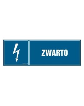 ZNAK - HH003 Uziemiono 45 x 15 cm PN - Płyta 1mm