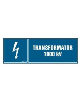ZNAK - HH027 Transformator 1000 kVA 30 x 10 cm FN - Folia samoprzylepna