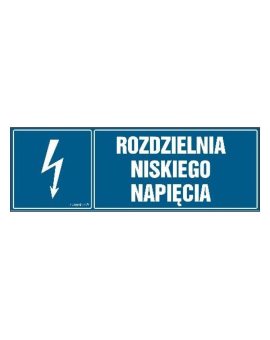 ZNAK - HH042 Rozdzielnia niskiego napięcia 30 x 10 cm PN - Płyta 1mm