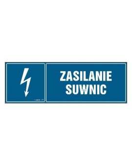 ZNAK - HH045 Zasilanie suwnic 20 x 6,7 cm FN - Folia samoprzylepna