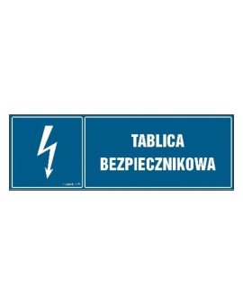 ZNAK - HH054 Tablica bezpiecznikowa 15 x 5 cm PN - Płyta 1mm