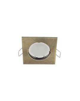 Punktowa oprawa sufitowa wpuszczana RAMI Brass IP20 kwadratowa mosiądz EDO777318 EDO