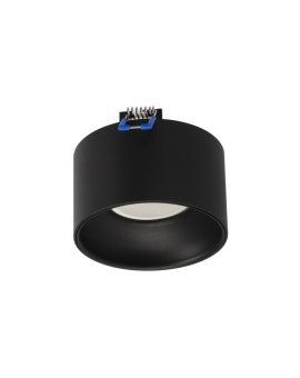 Oprawa sufitowa wpuszczana ZAMA Black S IP20, okrągła czarna EDO777455 EDO