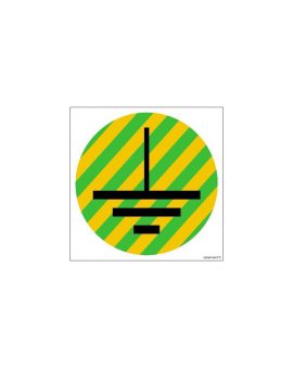ZNAK - HJ002 Wskaźnik uziemienia 10 x 10 cm PN - Płyta 1mm