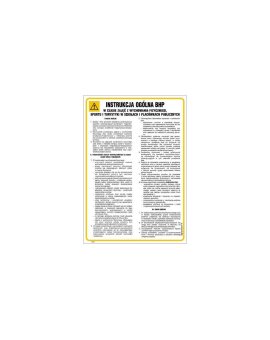ZNAK - IAA10 Instrukcja ogólna BHP w warsztatach 24, 5 x 35 cm PN - Płyta 1mm