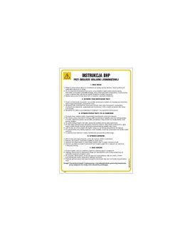 ZNAK - IAA24 Instrukcja BHP przy obsłudze maszyny offsetowej 24, 5 x 35 cm PN - Płyta 1mm