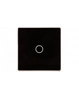 TouchMe Mały panel szklany, łącznik pojedynczy, czarny TM530B