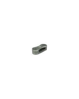 Aluminiowy zacisk do bednarki w powłoce PVC 25x3