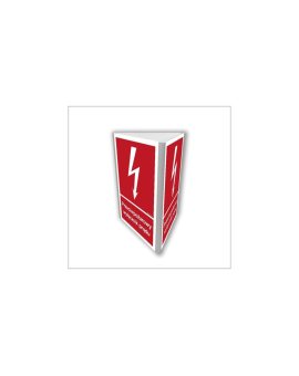 ZNAK - BB812 Przeciwpożarowy wyłącznik prądu (3D dościenny) 15 x 22,5 cm PN - Płyta 1mm
