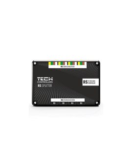 TECH RS-8 - Rozdzielacz RS 1x wyjście do sterownika głównego 4x wyjście komunikacji RS łączki 4x wyjście komunikacji gniazdo RS