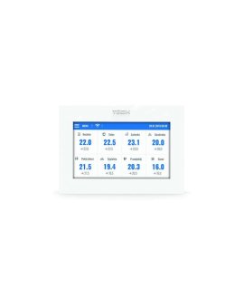 TECH ST-16S WiFi - Regulator pokojowy WiFi do sterowania siłownikami elektrycznymi 16 stref kolor biały
