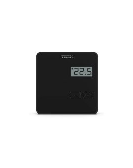 TECH ST-294 V1 - Regulator pokojowy przewodowy dwustanowy czarny