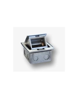 Box blatowy mini 3M - puszka blatowa do montażu gniazd standardu 22,5x45 mm (45x45 mm) uchylna, biała