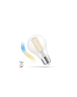 LED GLS 5W E-27 COG 230V CCT+DIM CLEAR Wi-Fi Spectrum SMART