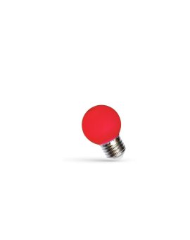 LED KULKA E-27 230V 1W CZERWONY SPECTRUM