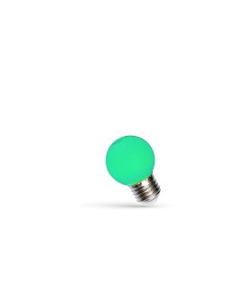 LED KULKA E-27 230V 1W ZIELONY SPECTRUM
