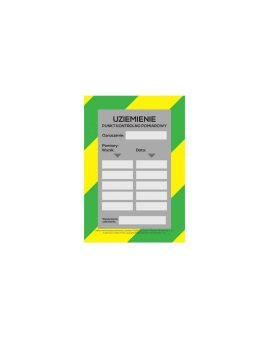 Tablica informacyjna uziemienia – kolor pomiary