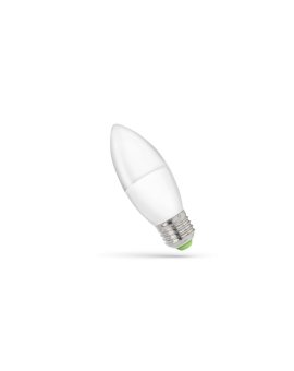 LED ŚWIECOWA E-27 230V 6W WW SPECTRUM +
