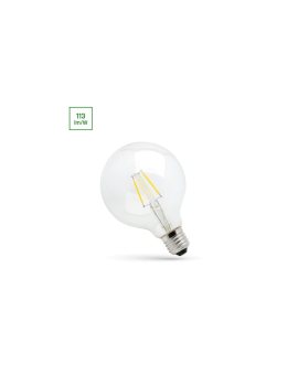 LED GLOB G95 COG E-27 230V 4W WW CLEAR SPECTRUM