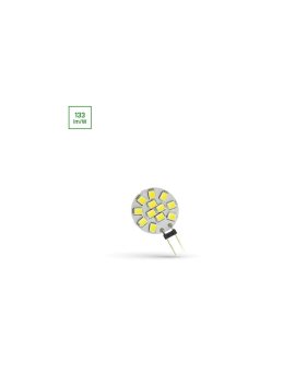 LED G4 12V 1,2W 12 LED CW 20mm SPECTRUM
