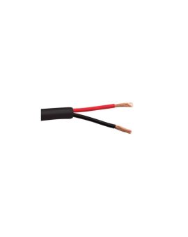 Przewód głośnikowy 2x 2.1mm2, 14 AWG, do zakopania w ziemi, szpula 100m, czarny. 14/2SP-DB-100