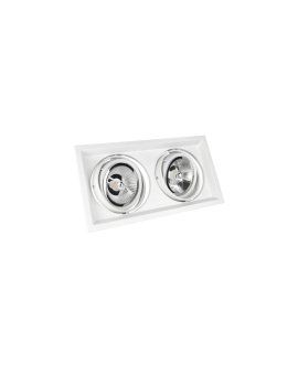 MDD MAXI DUE GU10 X 2 AR111 250V IP20 186x336x43mm BIAŁY