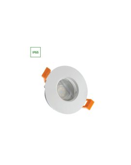 FIALE IV GU10 OCZKO GU10 250V IP65 FI83x51mm BIAŁY okrągła