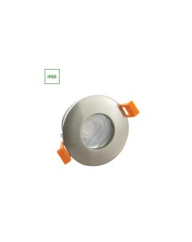 FIALE IV GU10 OCZKO GU10 250V IP65 FI84x52mm SREBRNY okrągła