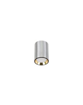 CHLOE GU10 MINI NATYNKOWA GU10 250V IP20 70x100mm SREBRNY, ŚRODEK ZŁOTY okrągła