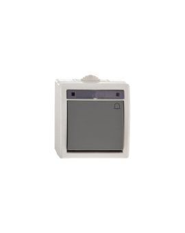 AQUANT Łącznik przycisk /dzwonek/ IP55 szary ŁNT-1D 1205-10