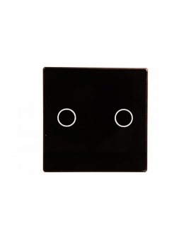 TouchMe Mały panel szklany, łącznik podwójny, czarny TM531B