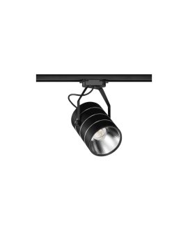 Lampa Szynowa LED 23W 3000K Premium Czarna Jednofazowa