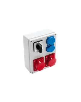 VIPLAST Rozdzielnica Gniazdo 2x16/5 + 2x250V + L-P