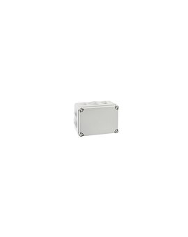 IP65 Puszka hermetyczna LIGHT 133x180x80 pokrywa pełna, z dławicami (6xM25, 4xM40)