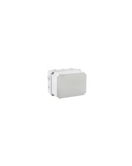 IP65 Puszka hermetyczna wysoka LIGHT 197x260x180 pokrywa pełna, z dławicami (4xM25, 6xM40)