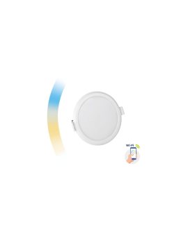 ALGINE DOWNLIGHT 6W 230V 120st IP20 IK06 FI112x35mm BIAŁY okrągła CCT+DIM Wi-Fi SPECTRUM SMART
