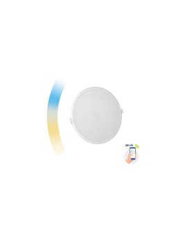 ALGINE DOWNLIGHT 22W 230V 120st IP20 IK06 FI215x38mm BIAŁY okrągła CCT+DIM Wi-Fi SPECTRUM SMART